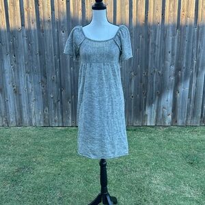 Anthropologie Moth Gray Midi Dress